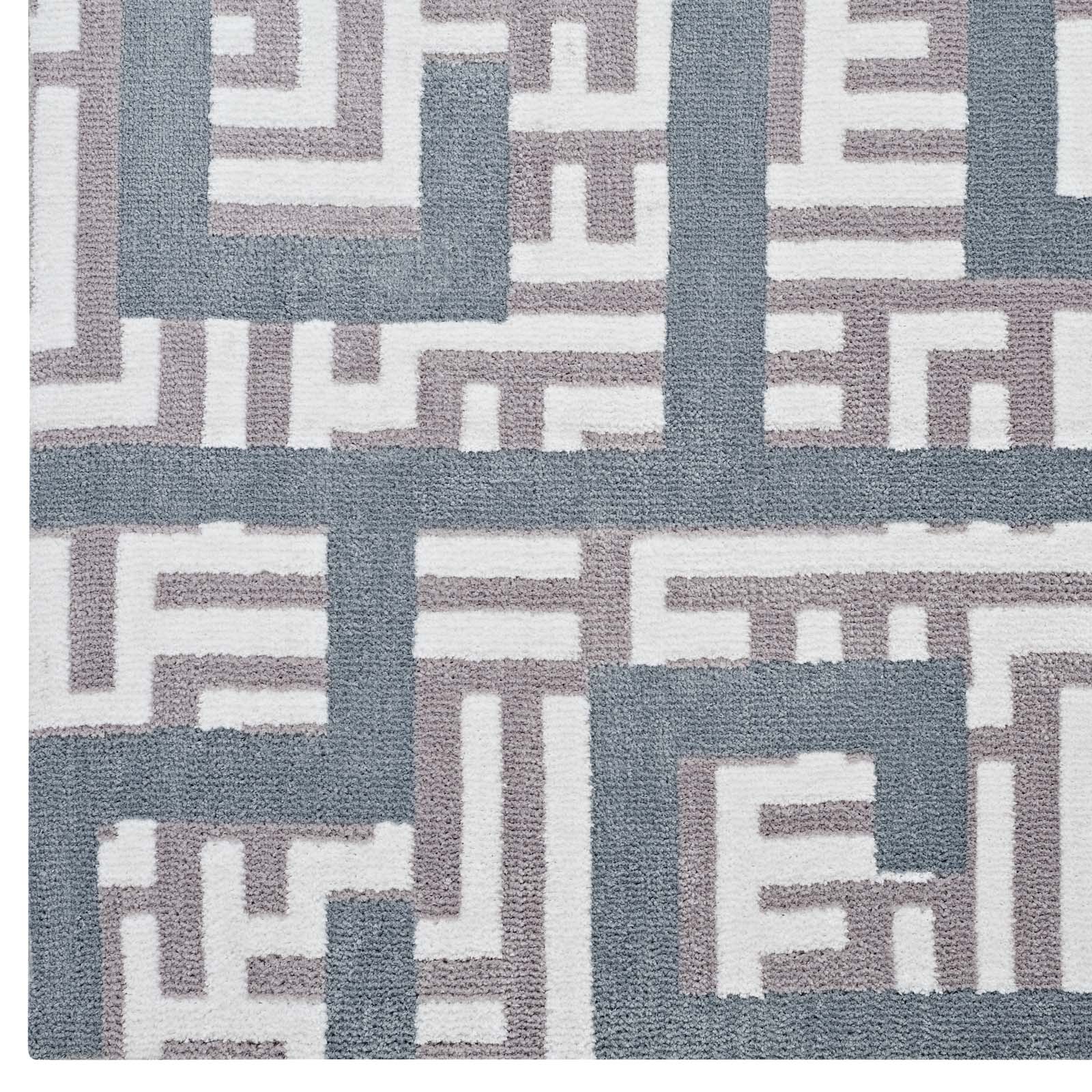 Nahia Geometric Maze 8x10 Area Rug by Modway