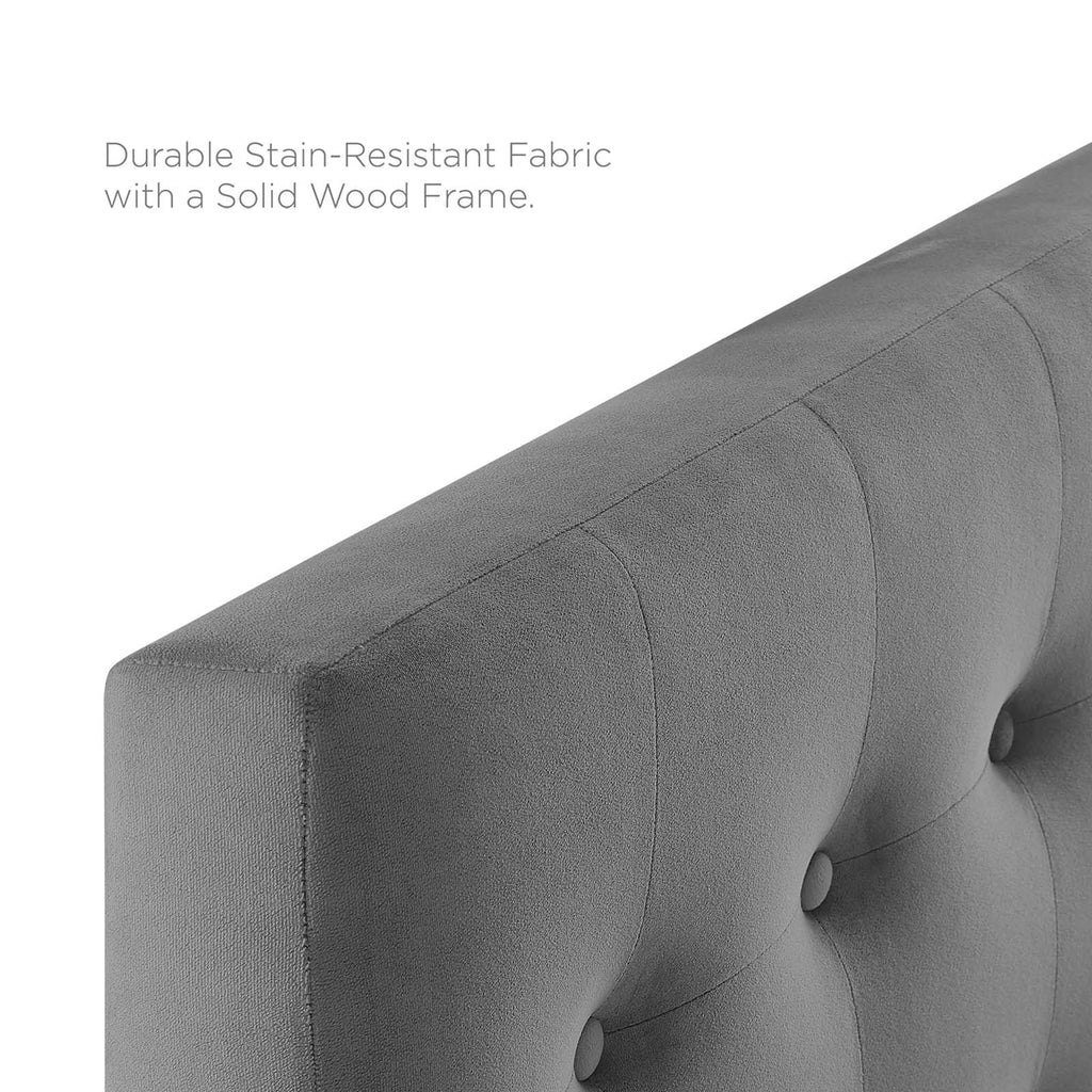 Emily Biscuit Tufted Performance Velvet Twin Headboard by Modway