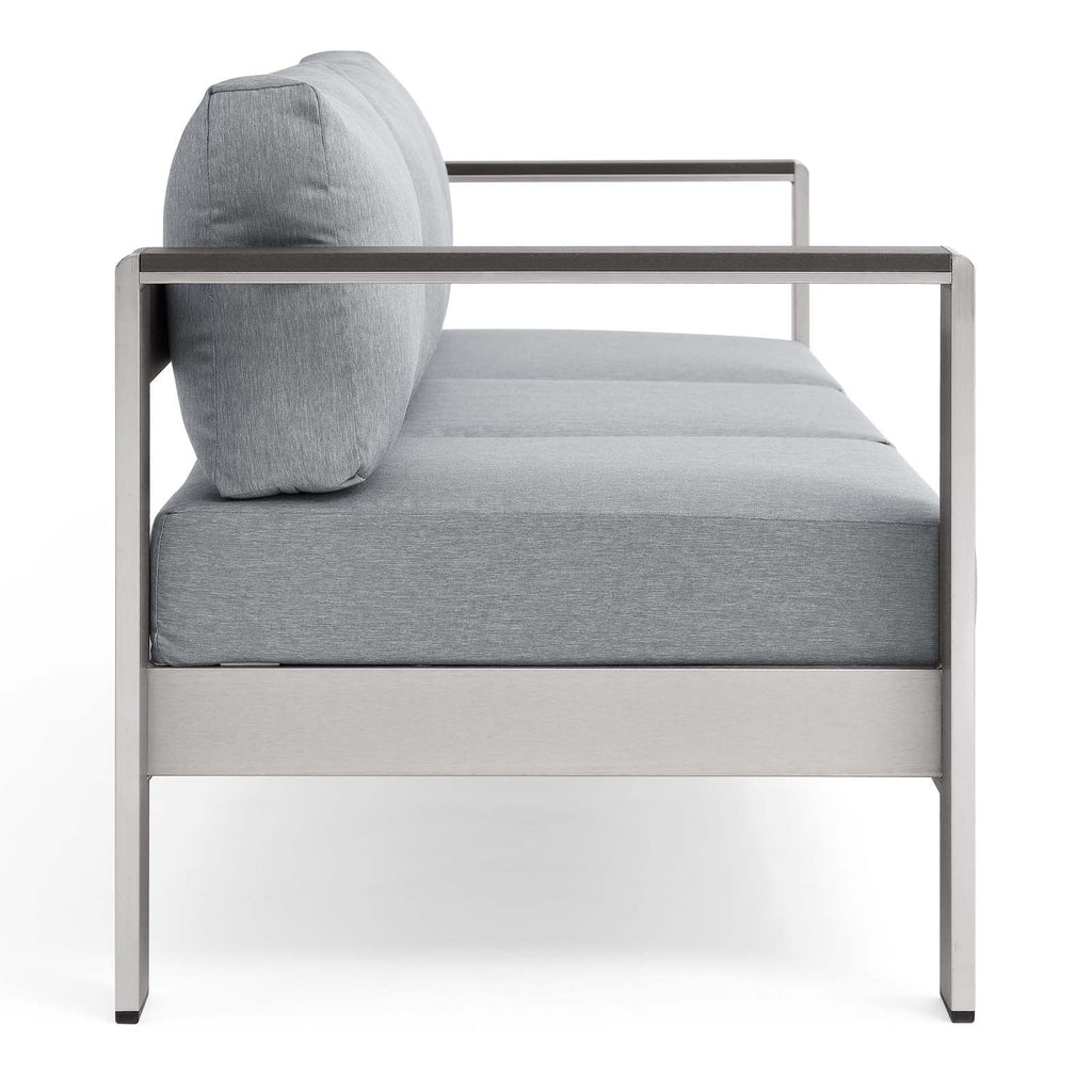 Shore Outdoor Patio Aluminum Sofa by Modway