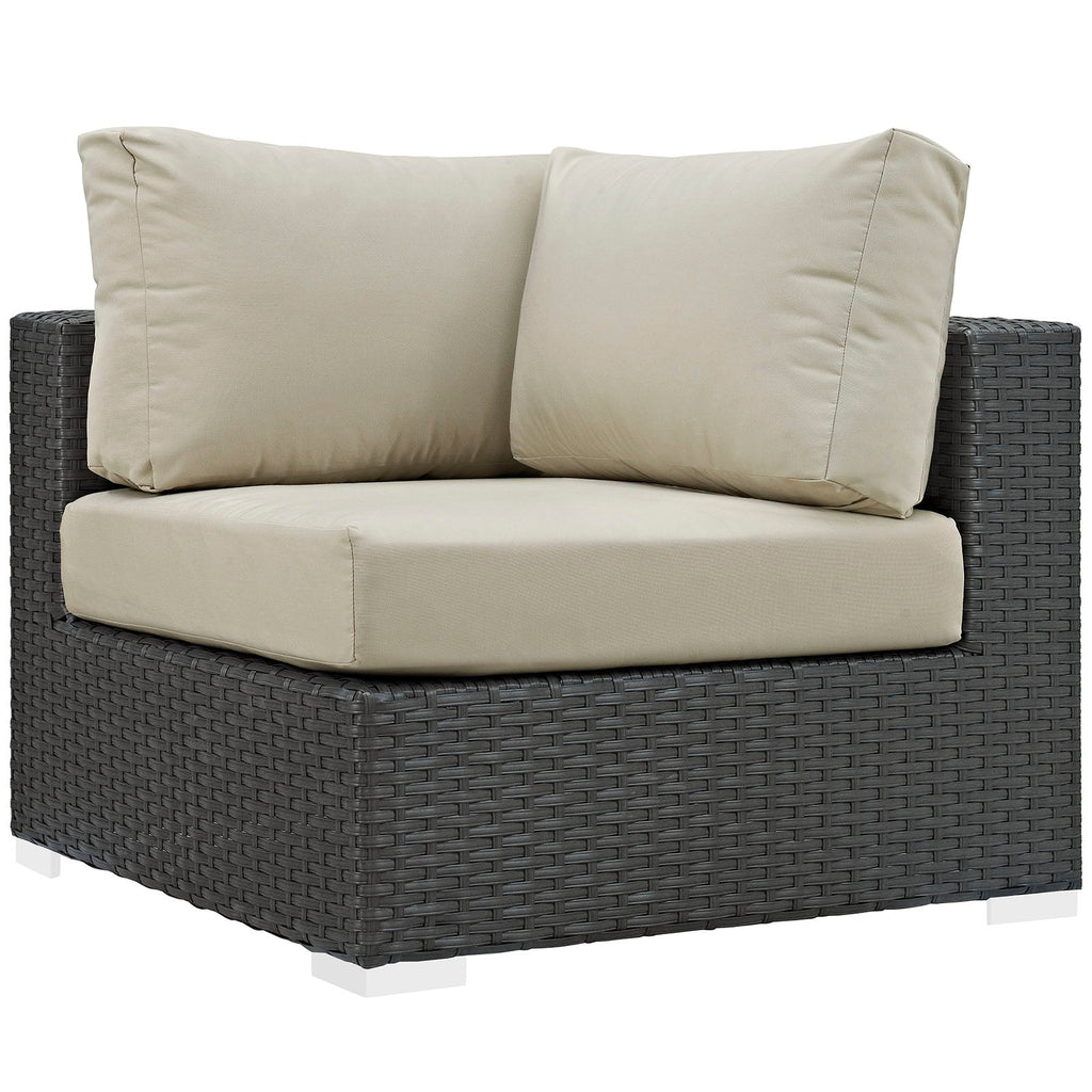 Sojourn 7 Piece Outdoor Patio Sunbrella¨ Sectional Set by Modway