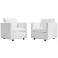 Activate Upholstered Fabric Armchair Set of 2 by Modway
