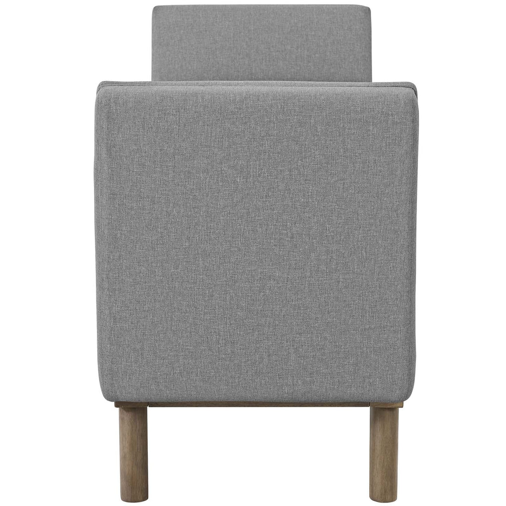 Haven Tufted Button Upholstered Fabric Accent Bench by Modway