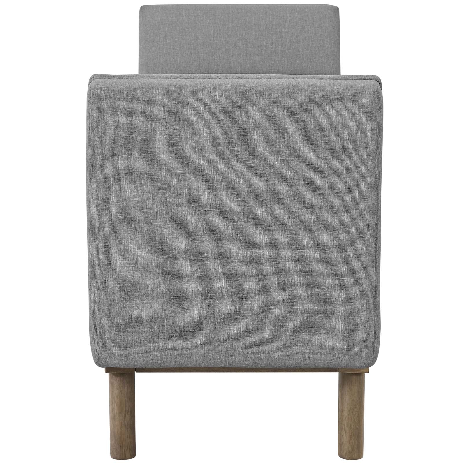 Haven Tufted Button Upholstered Fabric Accent Bench by Modway