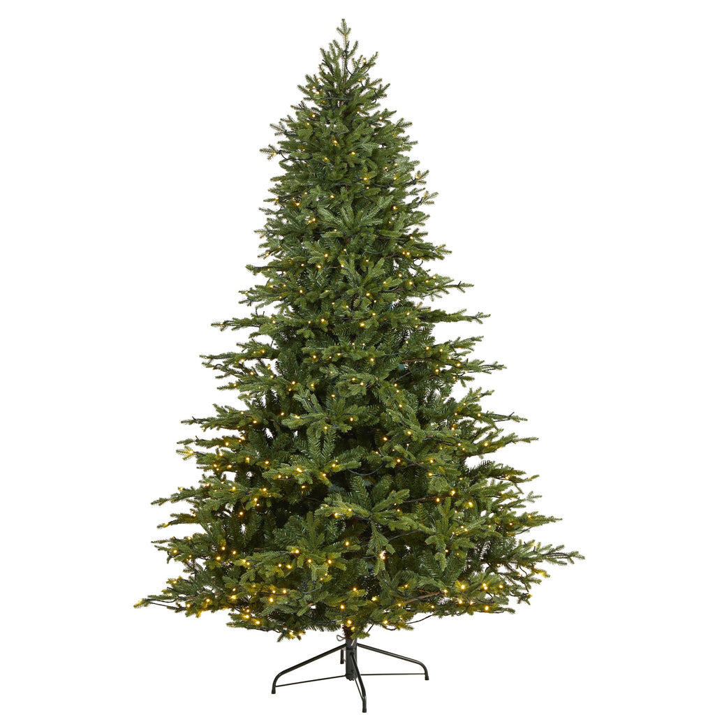 7.5' Wyoming Spruce Artificial Christmas Tree w/ 650 Clear LED Lights