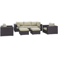 Convene 7 Piece Outdoor Patio Sectional Set by Modway