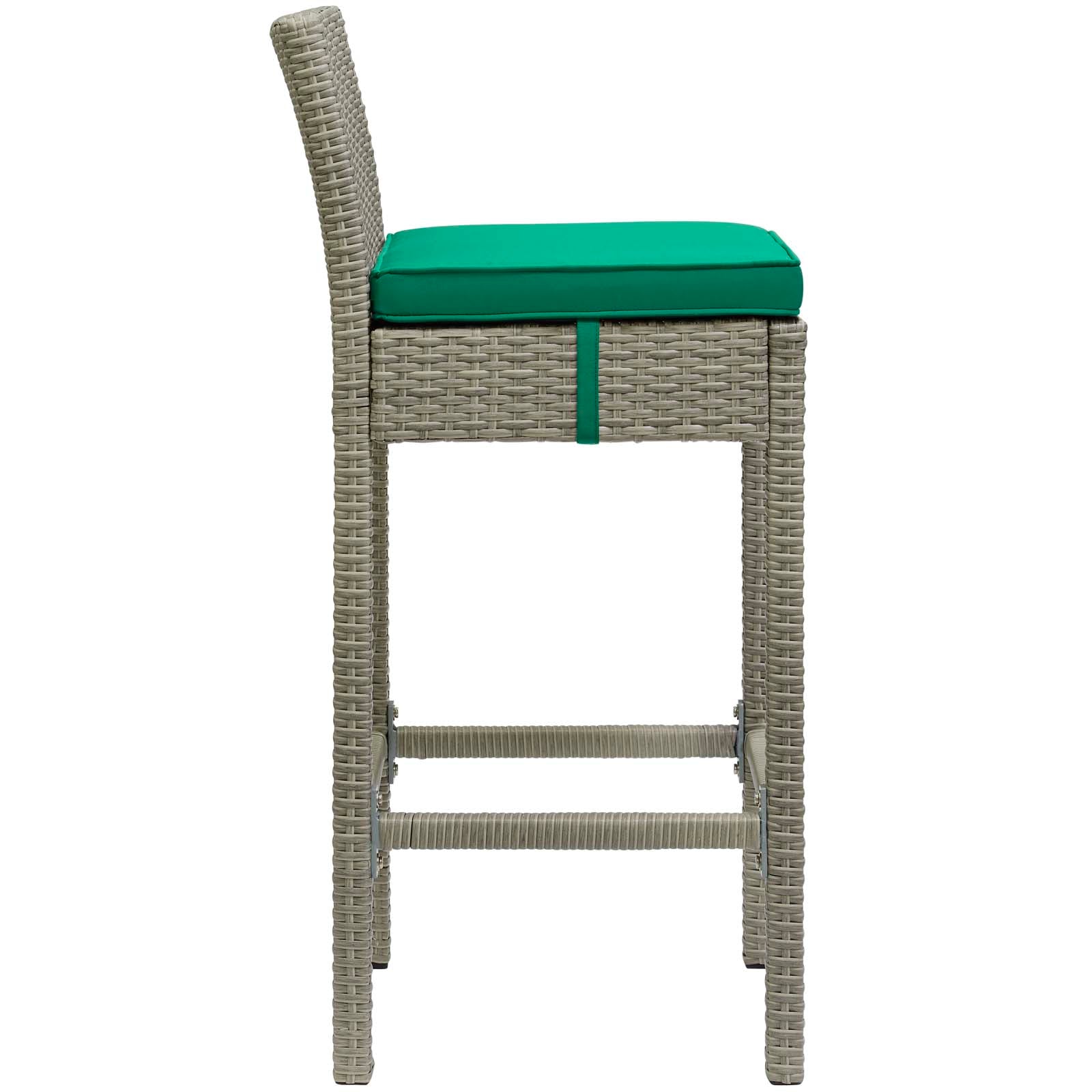 Conduit Outdoor Patio Wicker Rattan Bar Stool Set of 4 by Modway