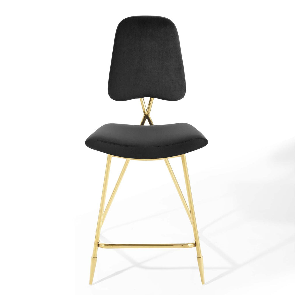 Ponder Performance Velvet Counter Stool by Modway