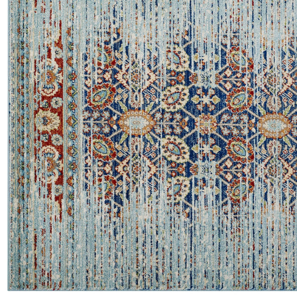 Naria Distressed Vintage Medallion 8x10 Area Rug by Modway
