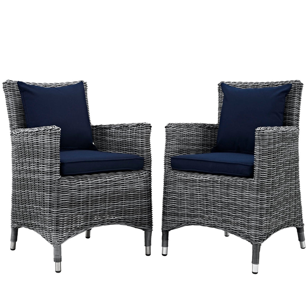 Summon 2 Piece Outdoor Patio Sunbrella¨ Dining Set by Modway