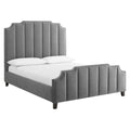 Lucille Performance Velvet Queen Platform Bed by Modway