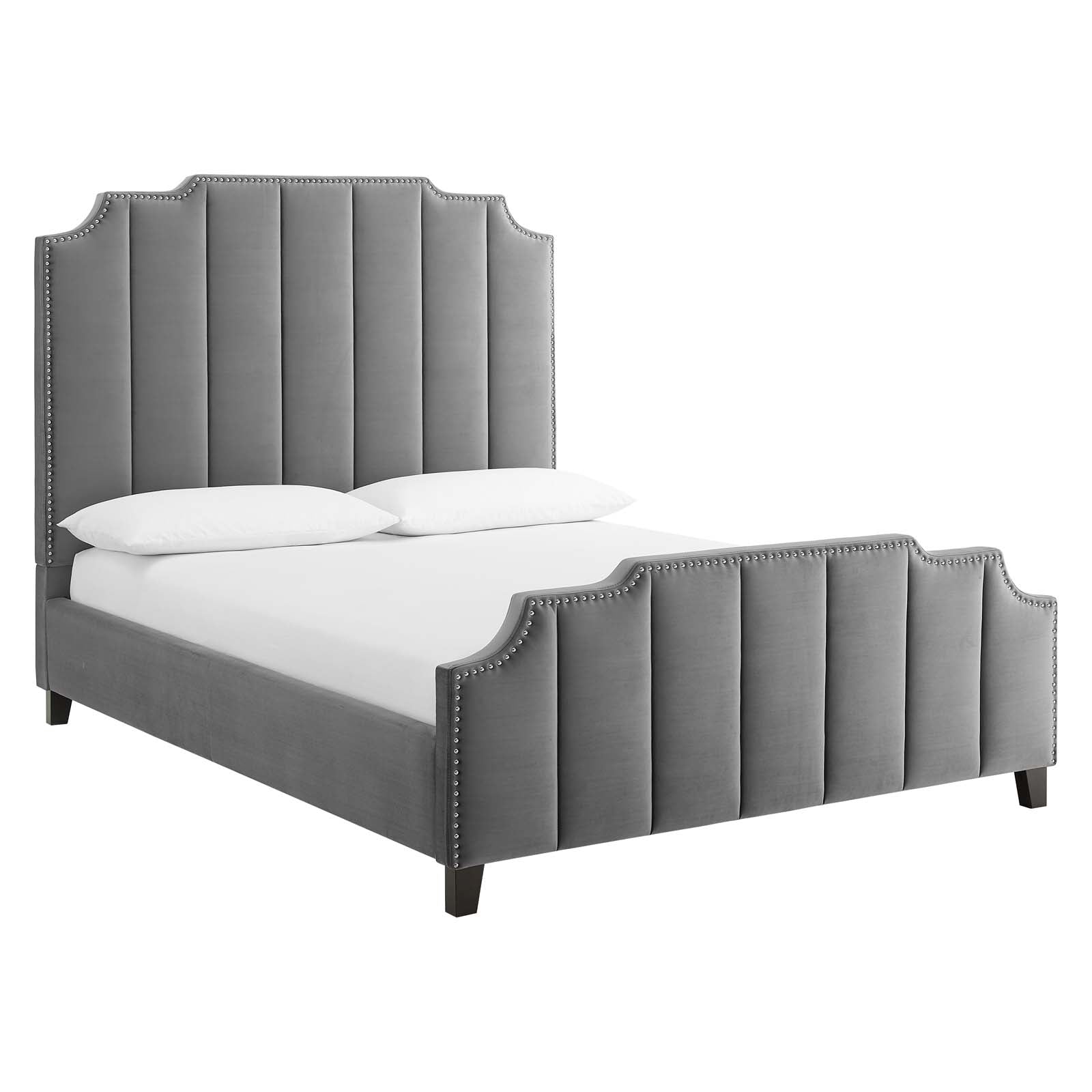 Lucille Performance Velvet Queen Platform Bed by Modway