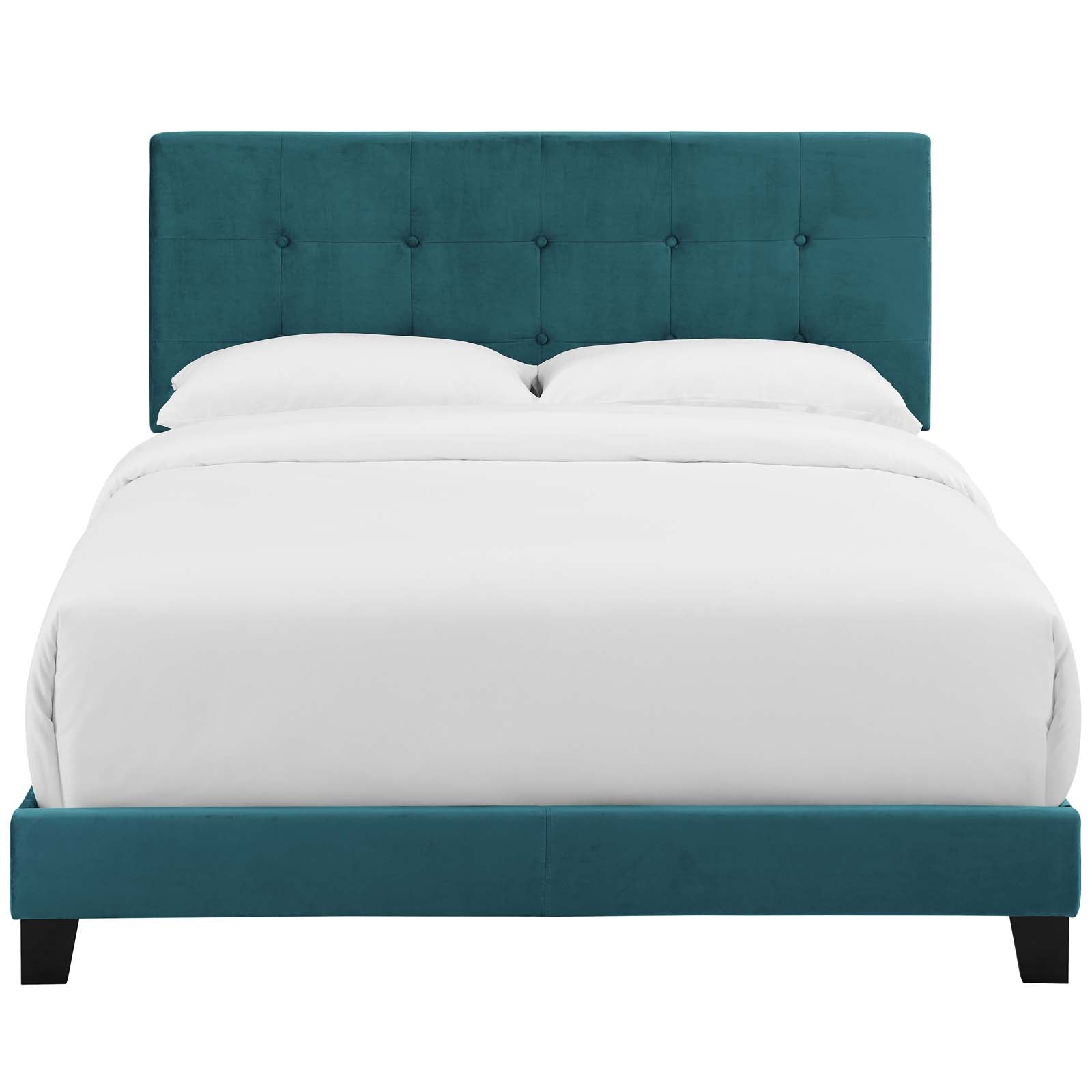 Amira Performance Velvet Queen Bed by Modway