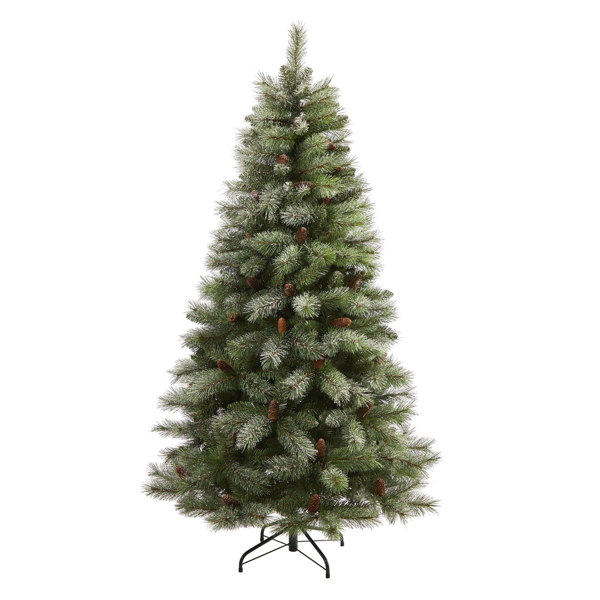 6' Snowed French Alps Mountain Pine Artificial Christmas Tree