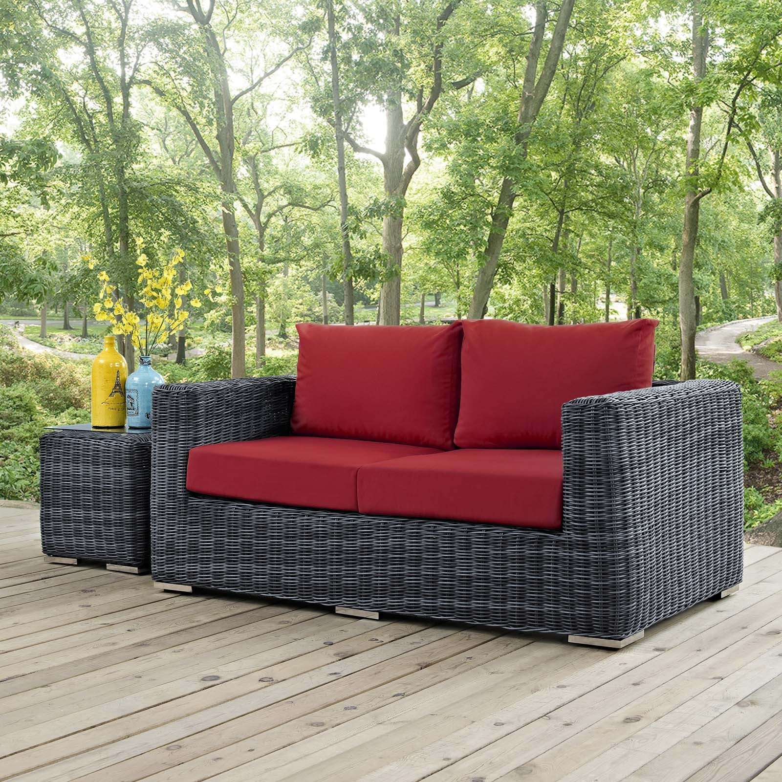 Summon Outdoor Patio Sunbrella¨ Loveseat by Modway