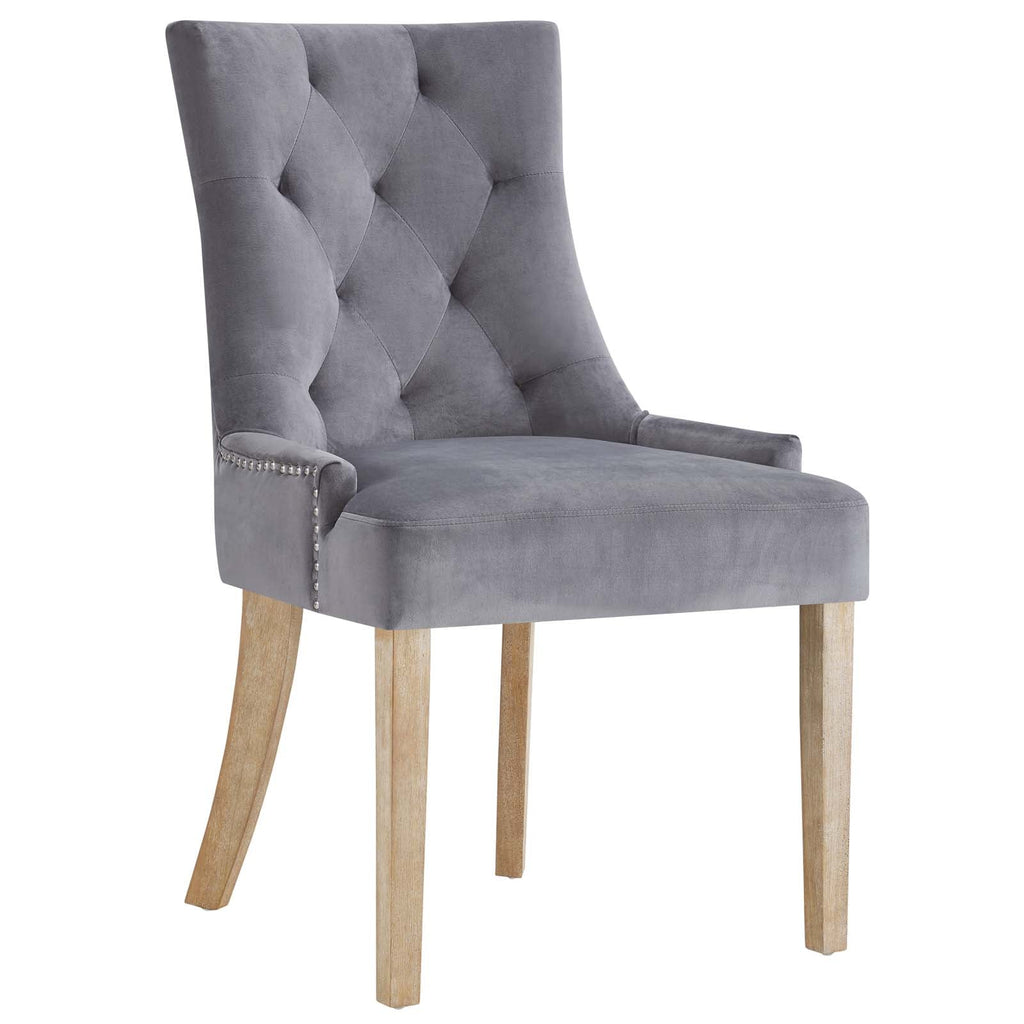 Pose Performance Velvet Dining Chair Set of 2 by Modway