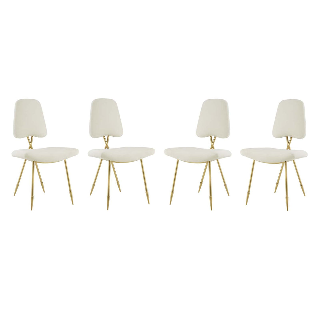 Ponder Dining Side Chair Set of 4 by Modway
