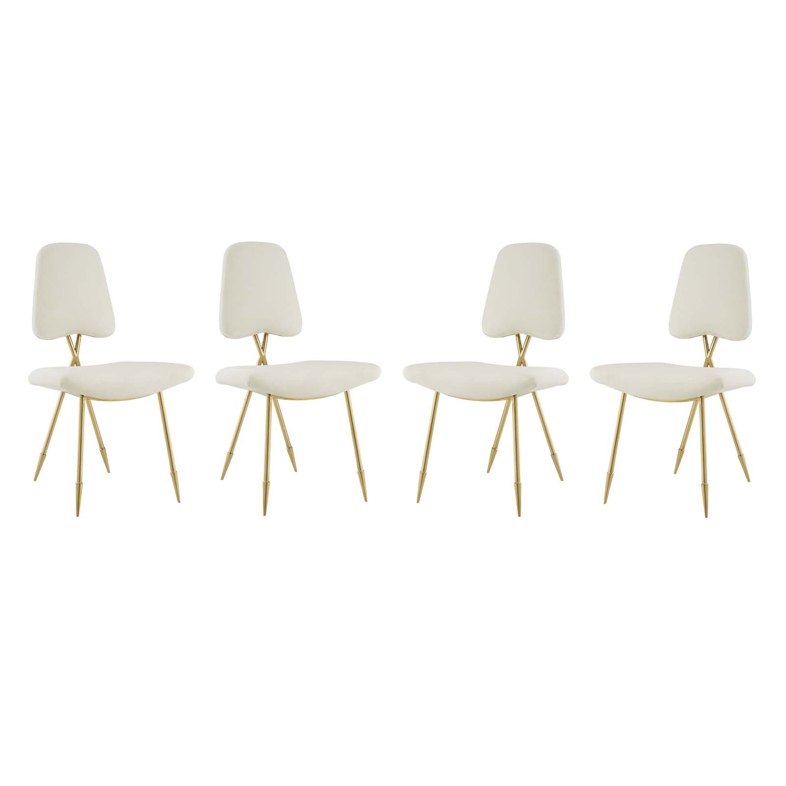 Ponder Dining Side Chair Set of 4 by Modway