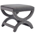 Expound Upholstered Nailhead Trim Performance Velvet Ottoman by Modway