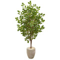 69"  Oak Artificial Tree in Sand Colored Planter
