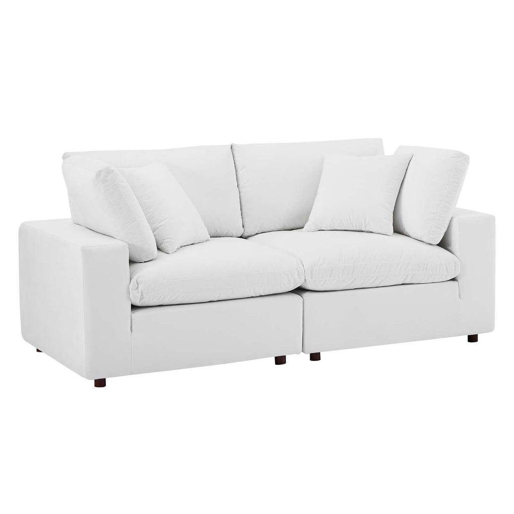 Commix Down Filled Overstuffed Performance Velvet Loveseat by Modway