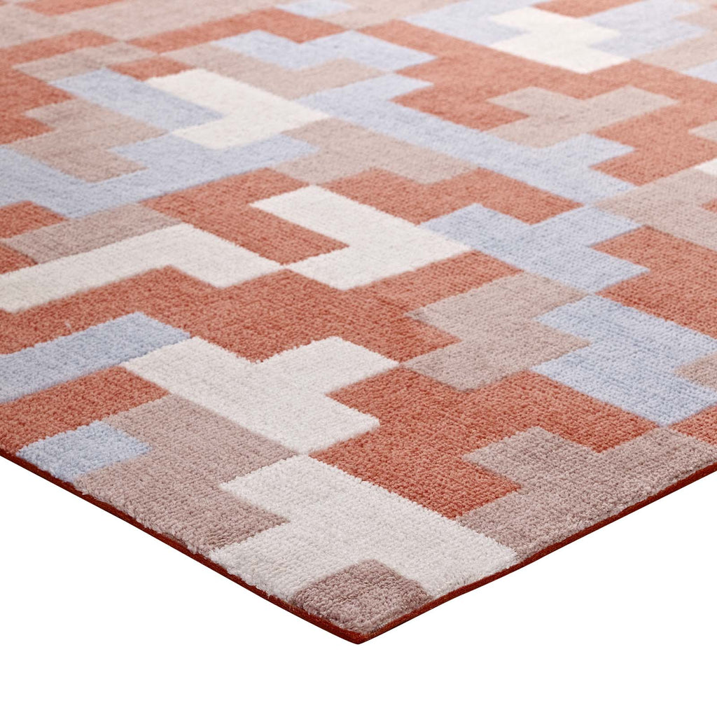 Andela Interlocking Block Mosaic 8x10 Area Rug by Modway