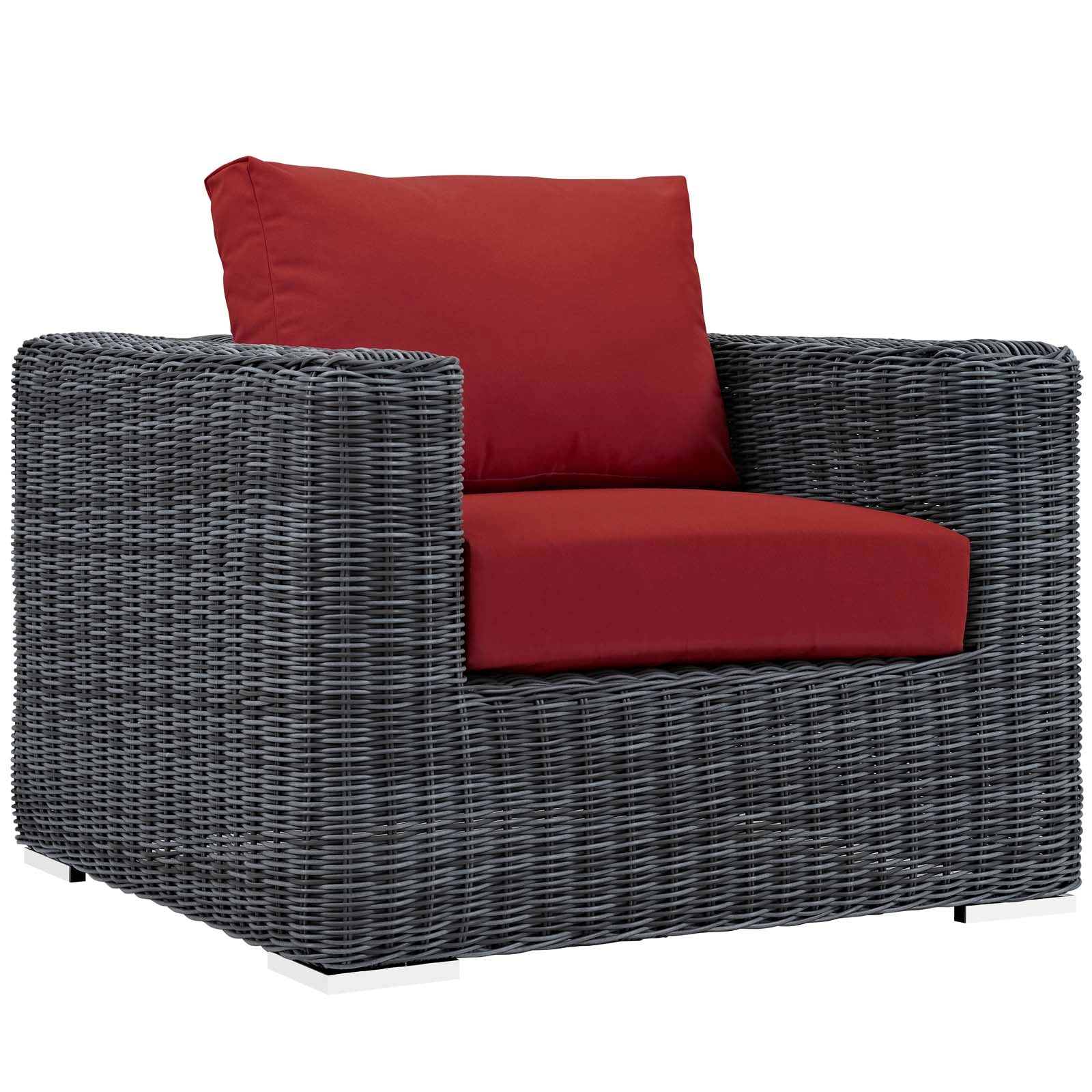 Summon 7 Piece Outdoor Patio Sunbrella¨ Sectional Set by Modway