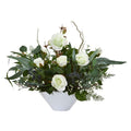 16"  Rose and Eucalyptus Artificial Arrangement in Vase
