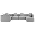 Saybrook 6-Piece Outdoor Patio Upholstered Sectional Sofa by Modway