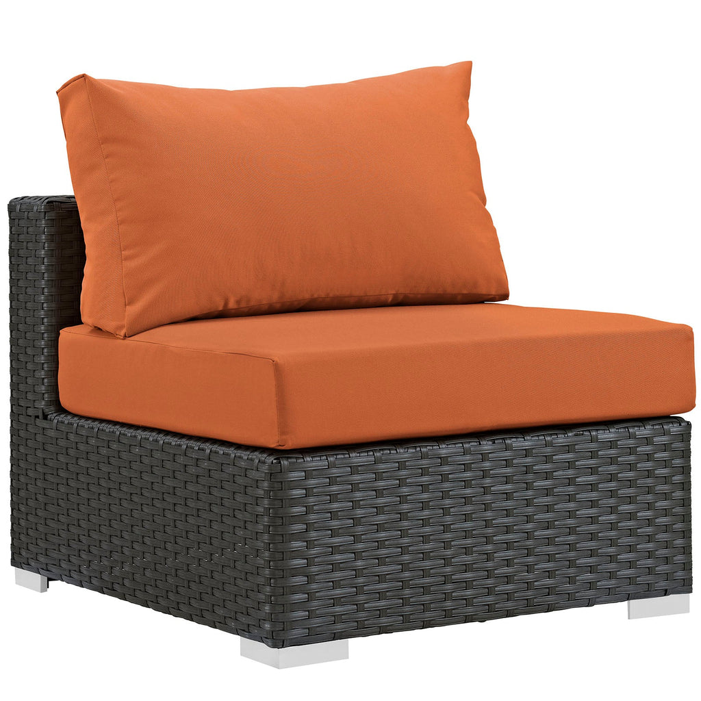 Sojourn 7 Piece Outdoor Patio Sunbrella¨ Sectional Set by Modway