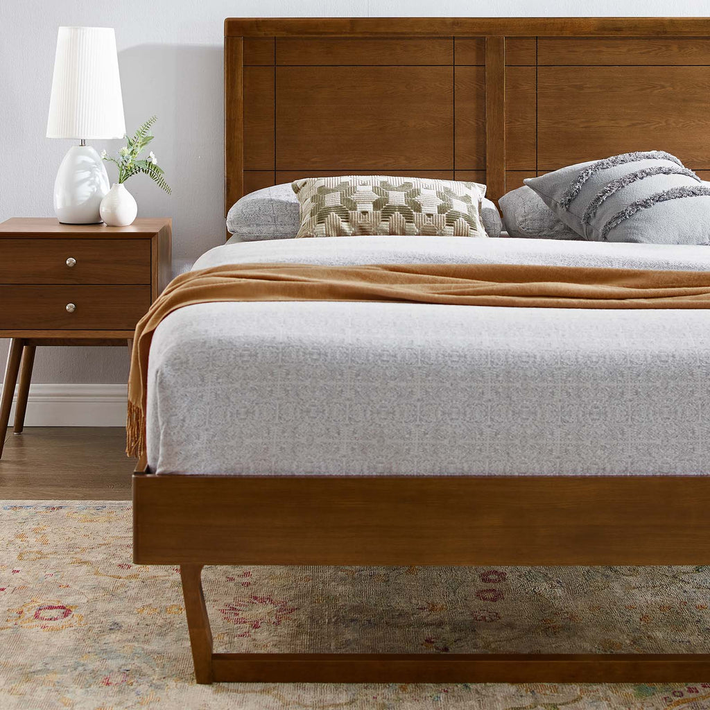Marlee Wood Twin Platform Bed With Angular Frame by Modway
