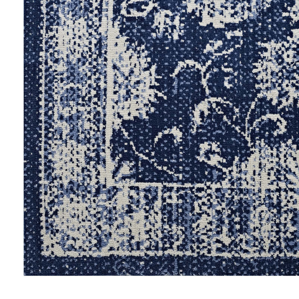 Kazia Distressed Floral Lattice 5x8 Area Rug by Modway