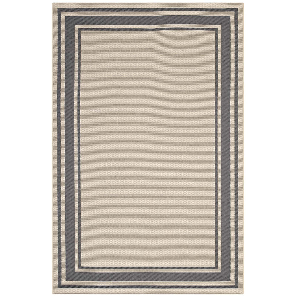 Rim Solid Border Indoor and Outdoor 8x10 Area Rug by Modway