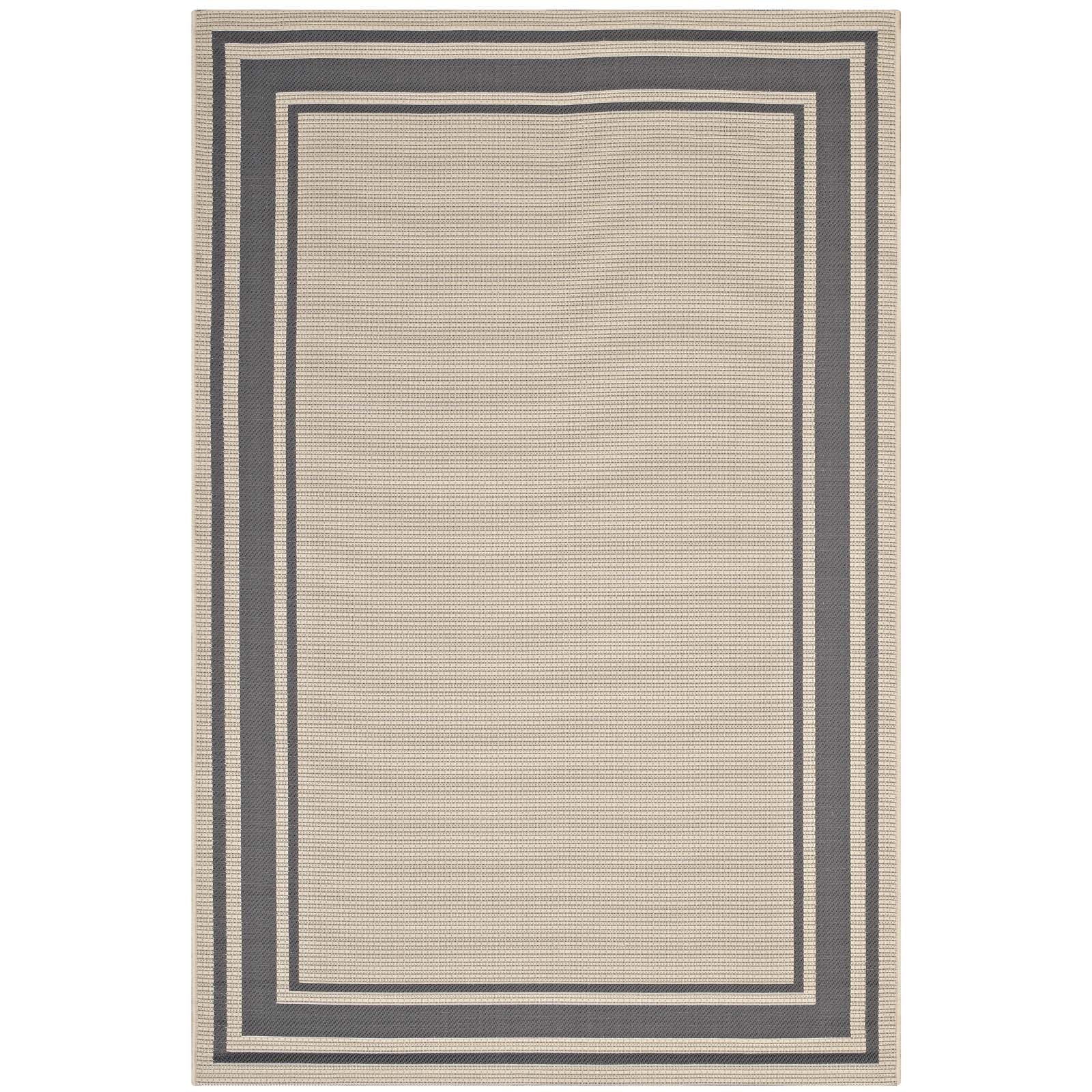 Rim Solid Border Indoor and Outdoor 8x10 Area Rug by Modway