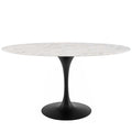 Lippa 60" Oval Faux Marble Dining Table by Modway