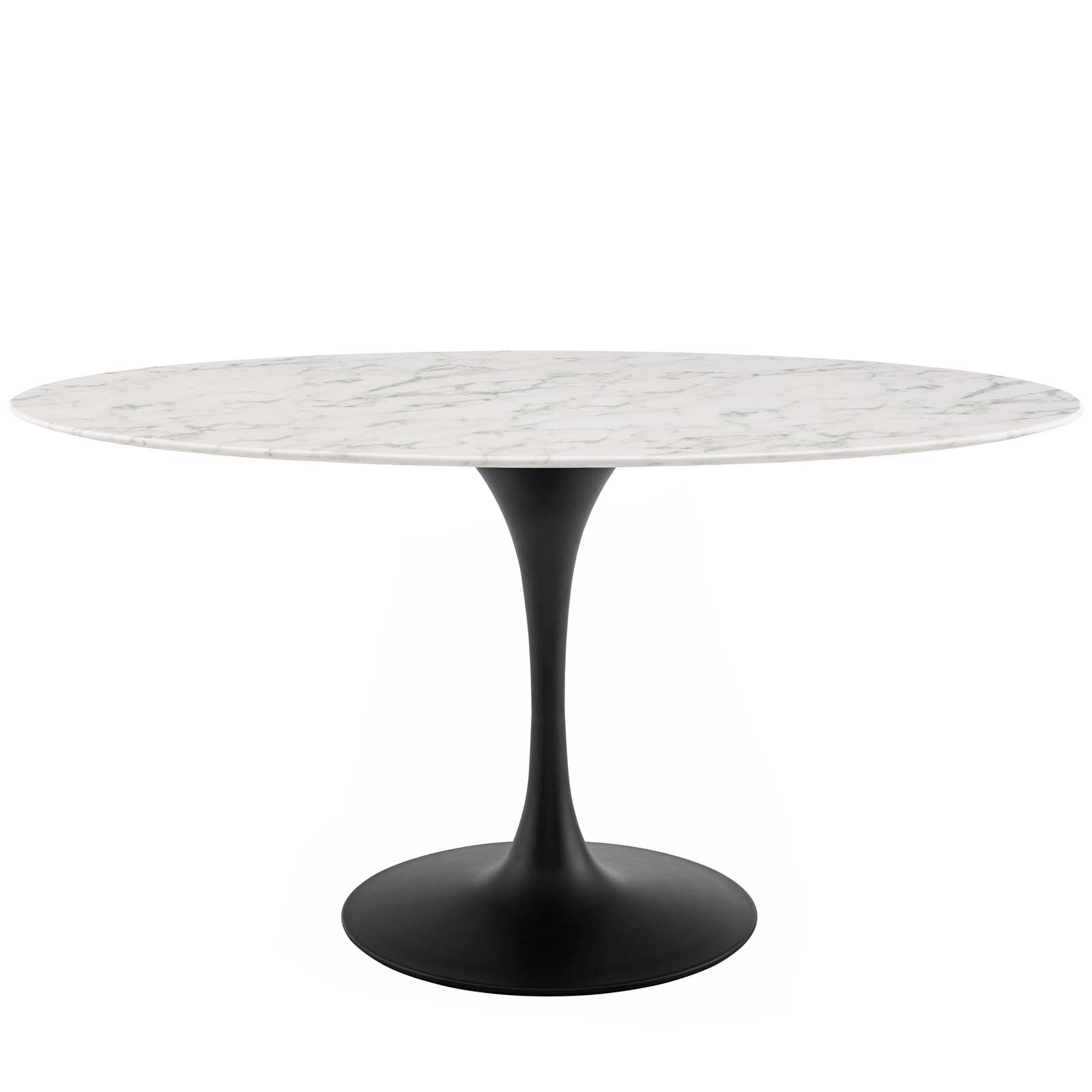 Lippa 60" Oval Faux Marble Dining Table by Modway