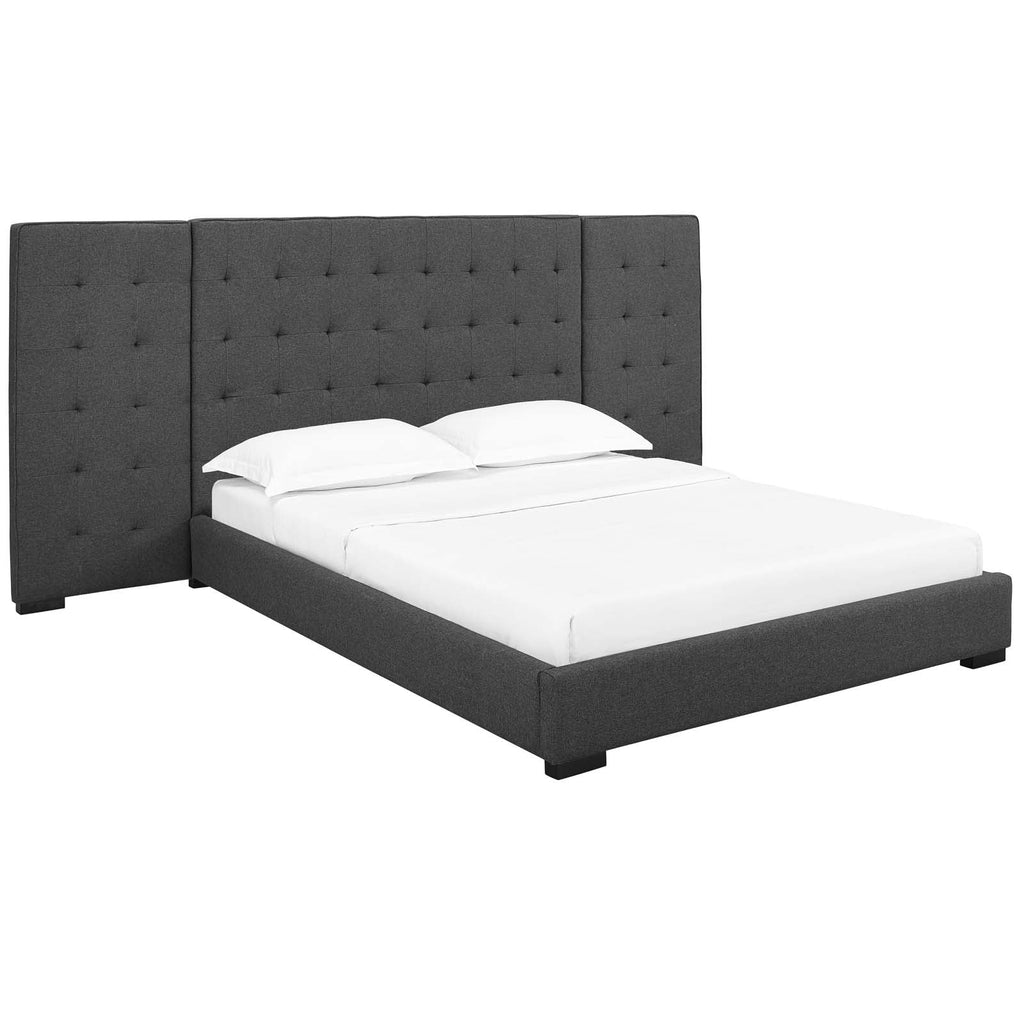 Sierra Upholstered Fabric Queen Platform Bed by Modway