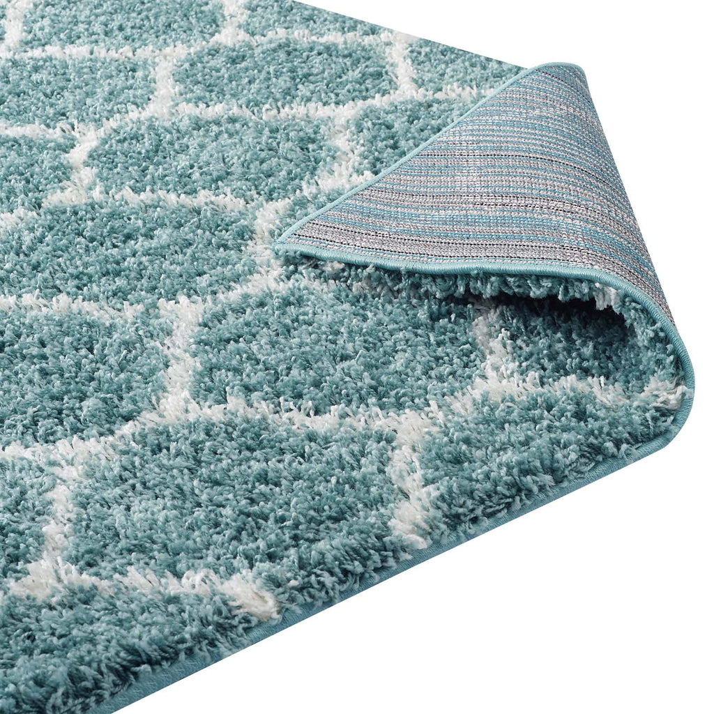 Solvea Moroccan Trellis 5x8 Shag Area Rug by Modway
