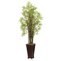 5.5' Grass Bamboo Plant w/Decorative Planter