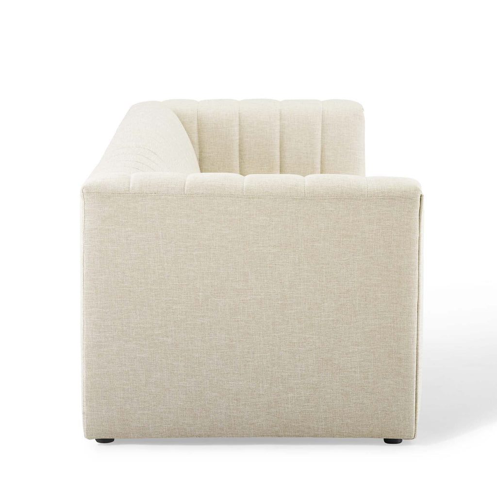 Reflection Channel Tufted Upholstered Fabric Sofa by Modway