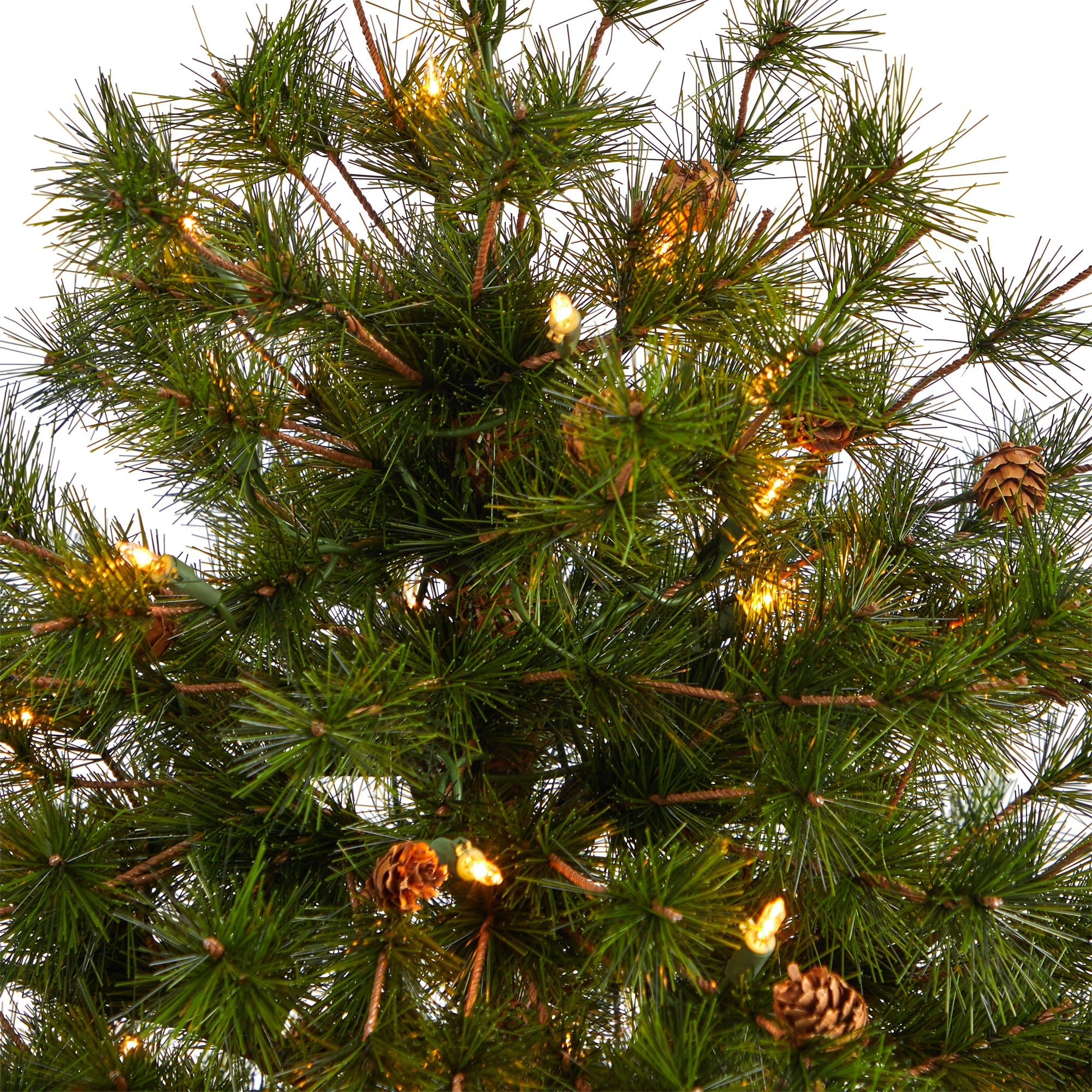44' Colorado Mountain Pine Artificial Christmas Tree w/ 50 Clear Lights