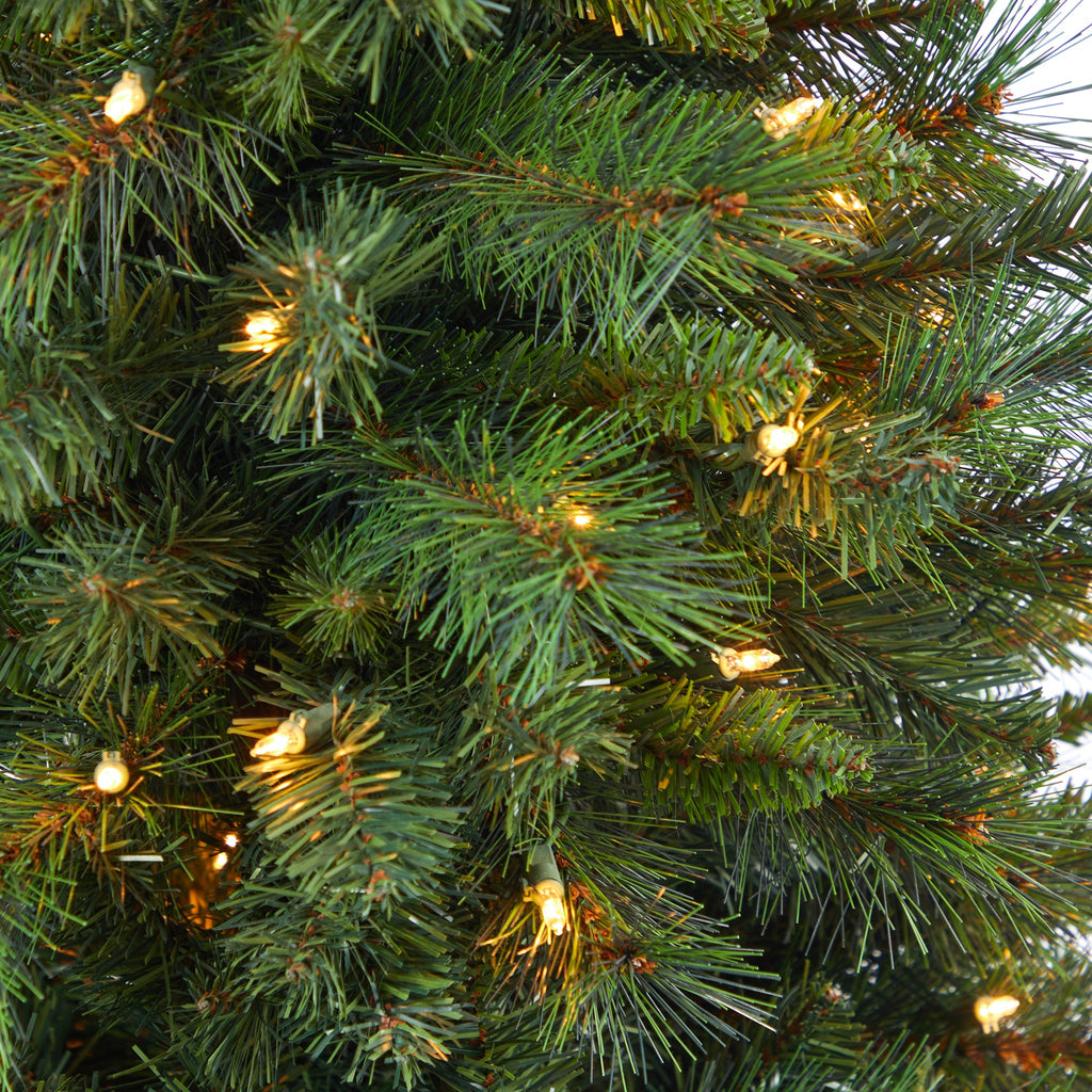 4.5' West Virginia Mountain Pine Artificial Christmas Tree w/ 100 Clear Lights
