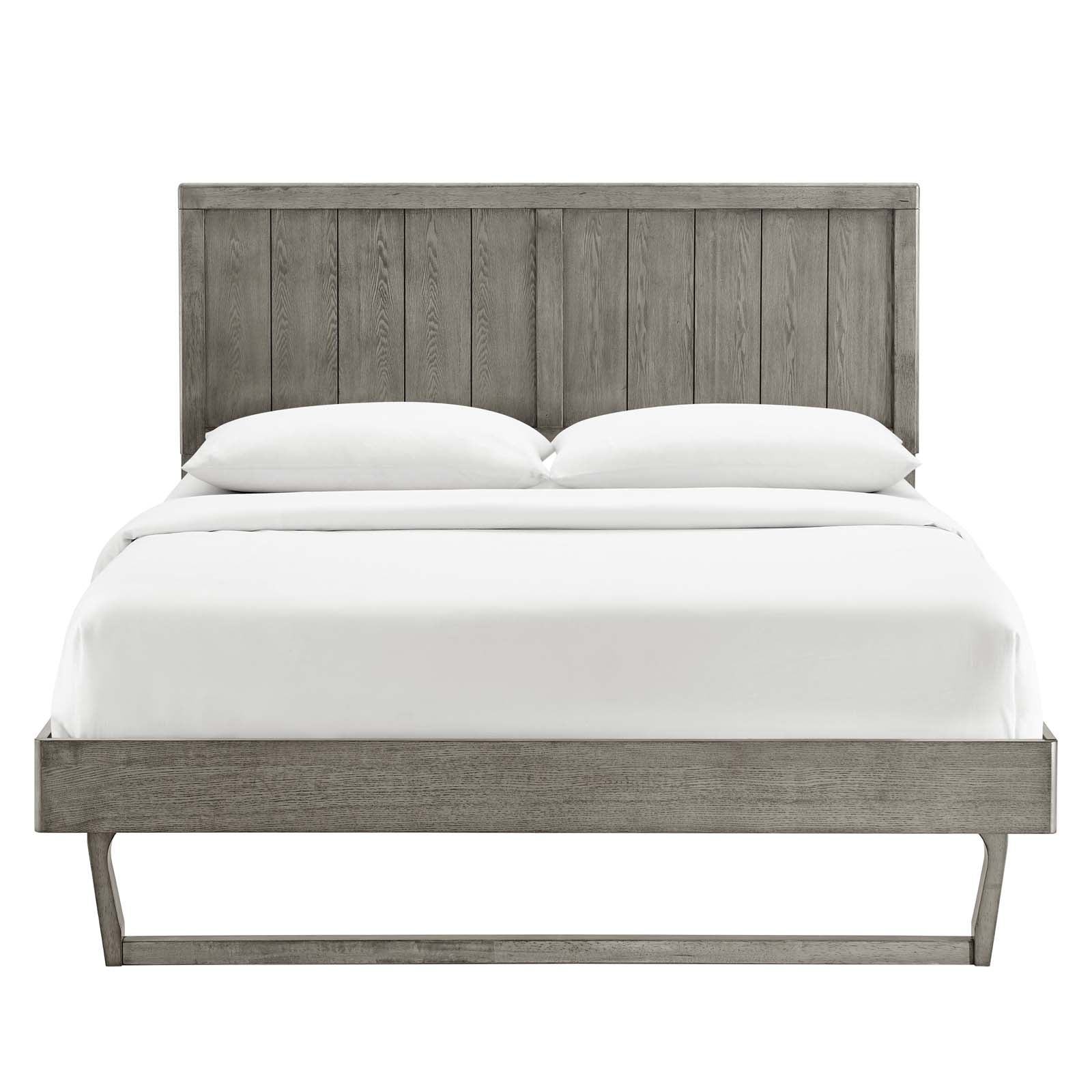 Alana Wood Full Platform Bed With Angular Frame by Modway