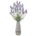 25"  Lavender Artificial Plant in Vase with Gold Trimming