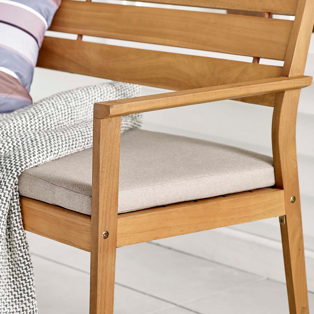 Viewscape Outdoor Patio Ash Wood Loveseat by Modway