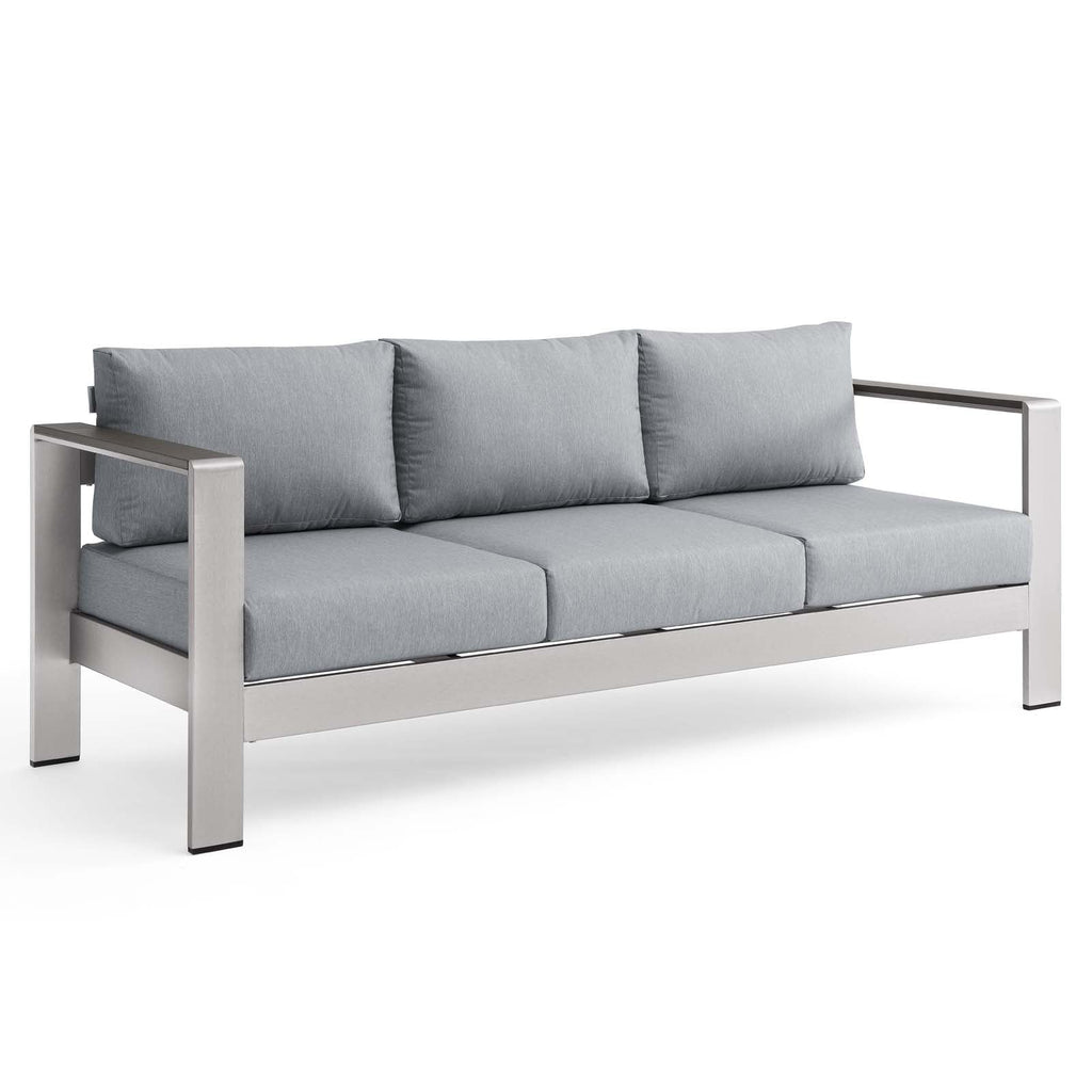 Shore Outdoor Patio Aluminum Sofa by Modway