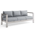 Shore Outdoor Patio Aluminum Sofa by Modway