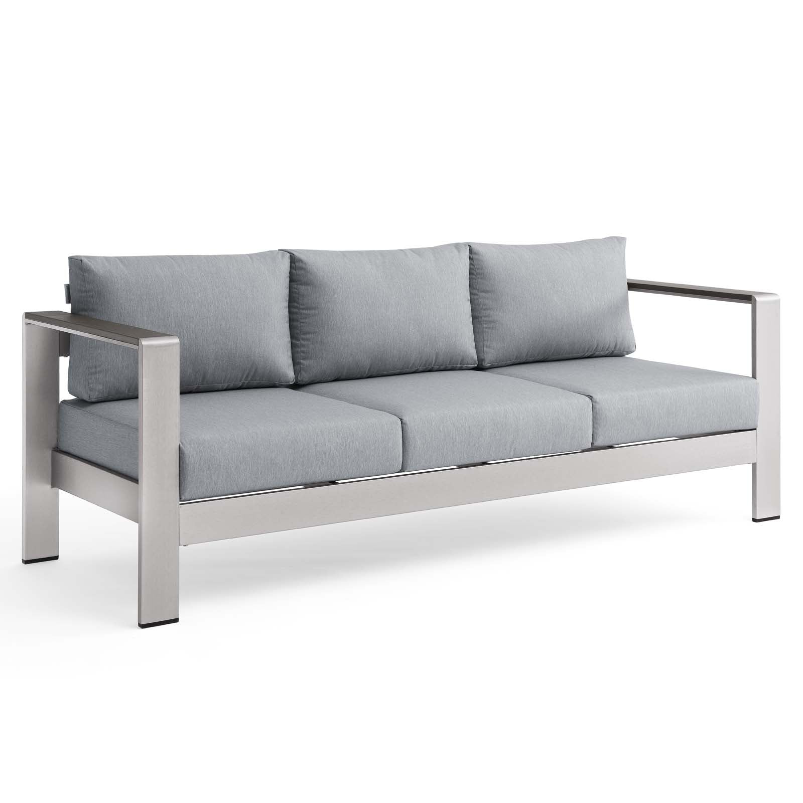 Shore Outdoor Patio Aluminum Sofa by Modway