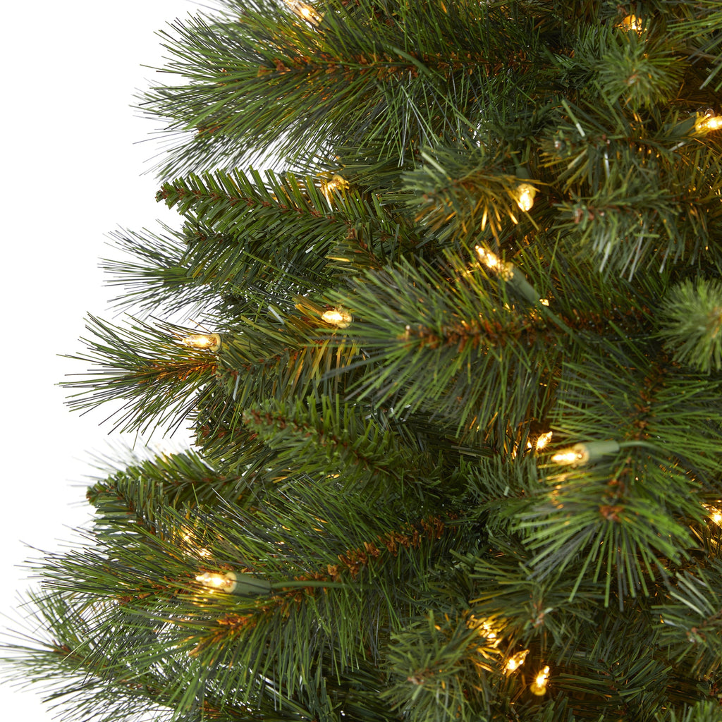 7.5' Slim West Virginia Mountain Pine Artificial Christmas Tree