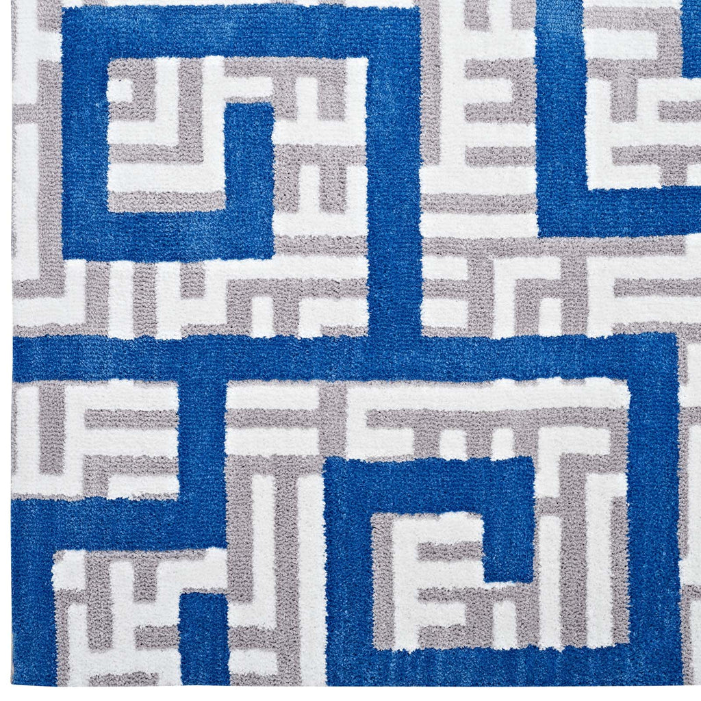 Nahia Geometric Maze 5x8 Area Rug by Modway
