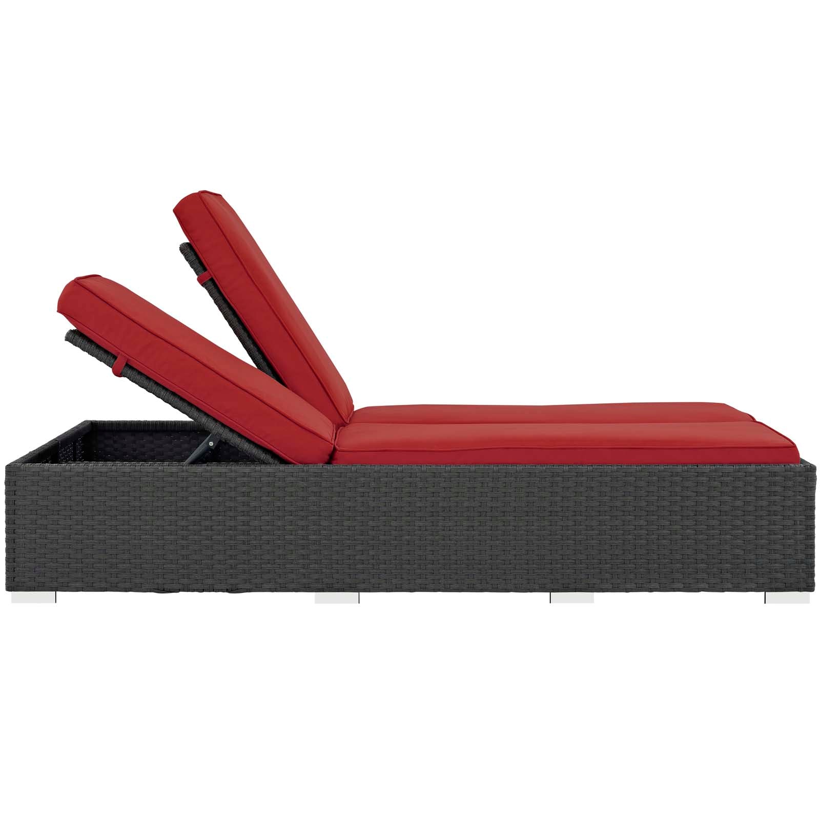 Sojourn Outdoor Patio Sunbrella¨ Double Chaise by Modway